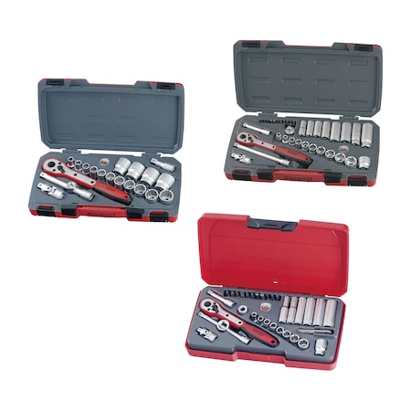 Teng Tools 90 Piece Mixed Drive AF Socket Set T1220AF-KIT1